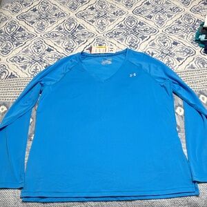Under Armour Women’s Blue Long Sleeve Heat Gear Tee